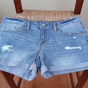 Aeropostale Distressed Denim Shorts